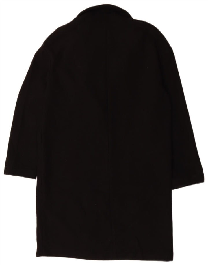 Topshop Abrigo extragrande para mujer UK 10 Small Poliéster negro