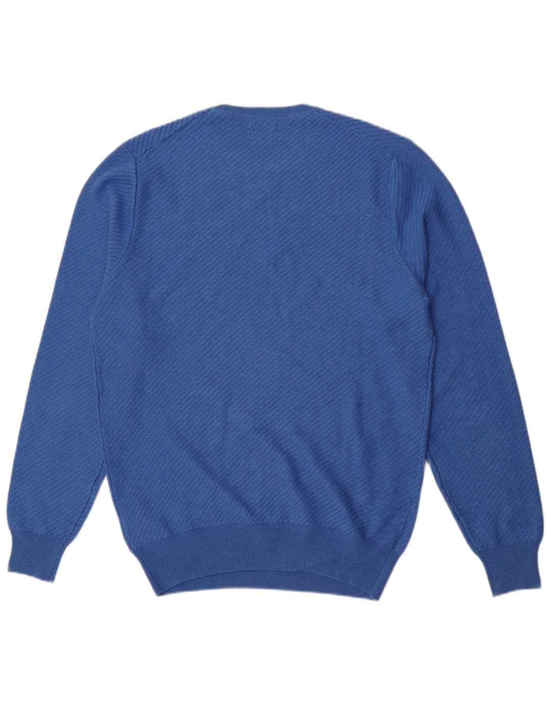 Massimo Dutti Jersey Cuello Redondo Hombre Large Azul Algodón