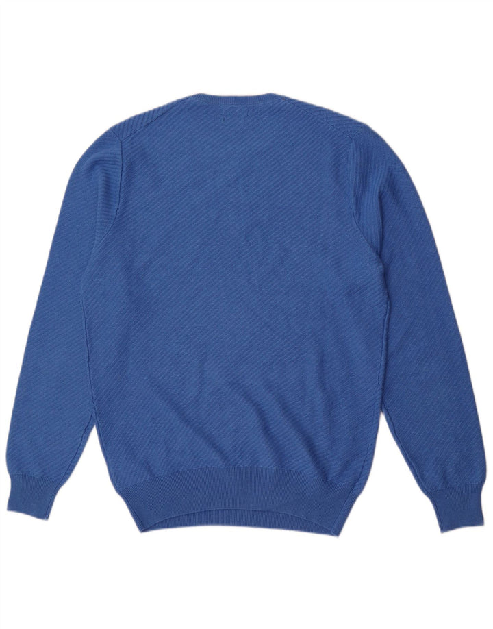 Massimo Dutti Jersey Cuello Redondo Hombre Large Azul Algodón