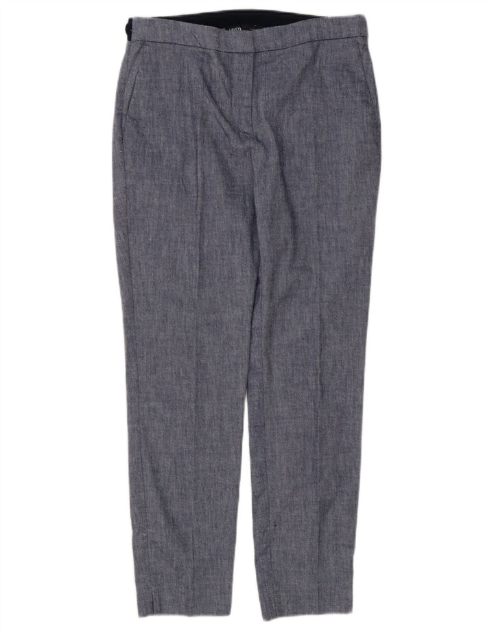 Zara Mujer Pantalón Chino Slim Medium W28 L27 Azul Colorblock