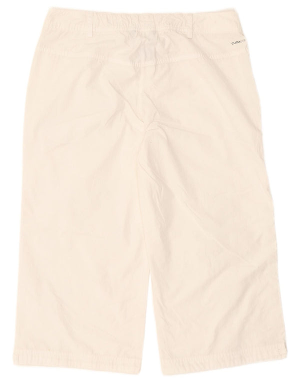 Adidas Mujer Clima 365 Capri Pantalones Reino Unido 12 Mediano W30 L20 Blanco
