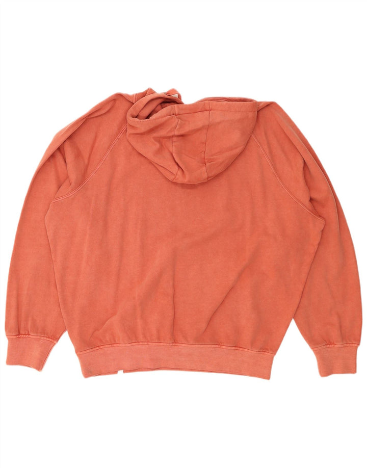 ANIMAL Jersey con capucha de gran tamaño con gráfico para mujer UK 40 Grande Algodón rosa