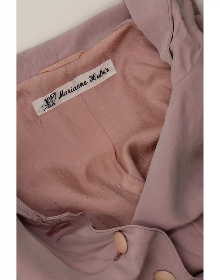 Vintage mujer chaqueta con capucha Reino Unido 14 púrpura medio