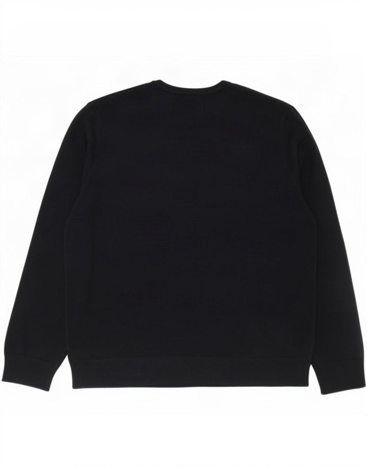 Marks & Spencer - Jersey de cuello redondo para hombre, talla 2XL, acrílico azul marino