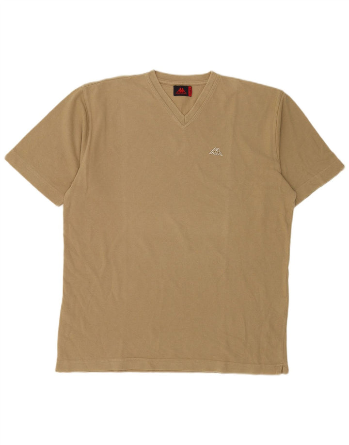 Kappa Camiseta Hombre Top XL Beige Algodón