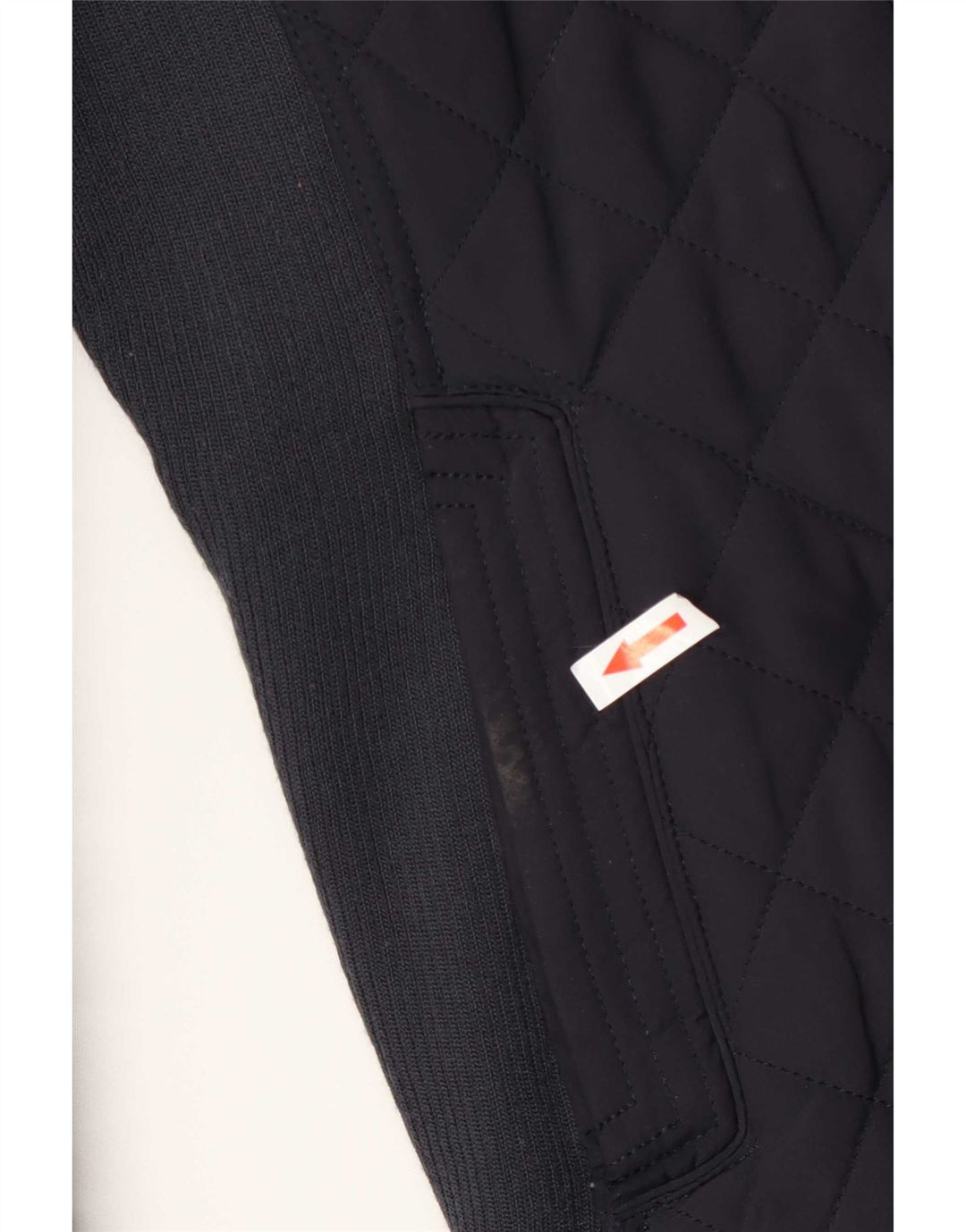 Zara Mujer Chaqueta Acolchada UK 10 Small Azul Marino