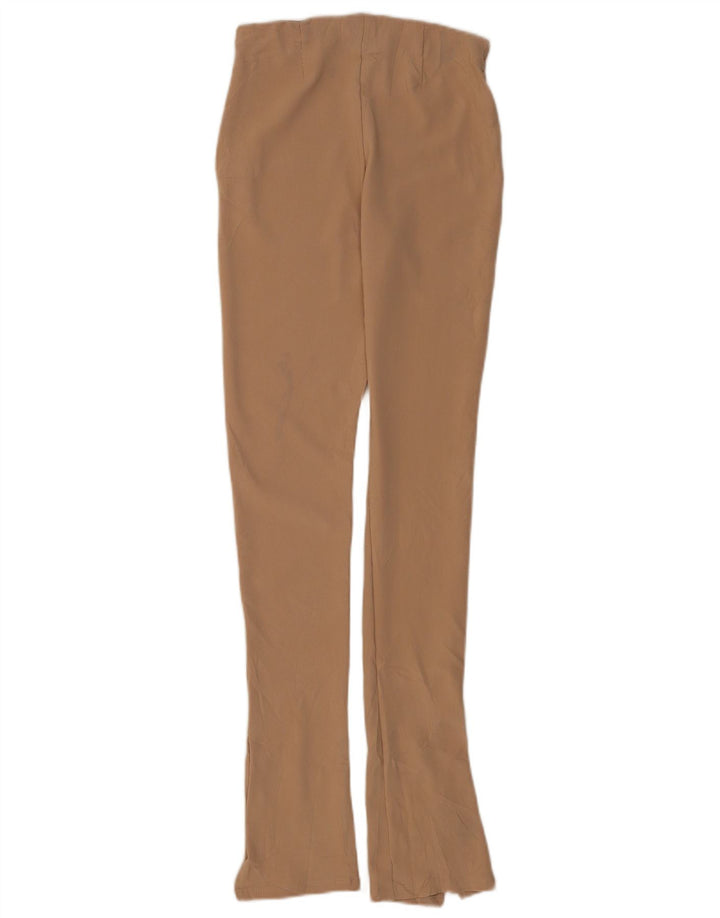 Zara Mujer Leggings Mediano W28 L30 Marrón Tela Rayas Poliéster