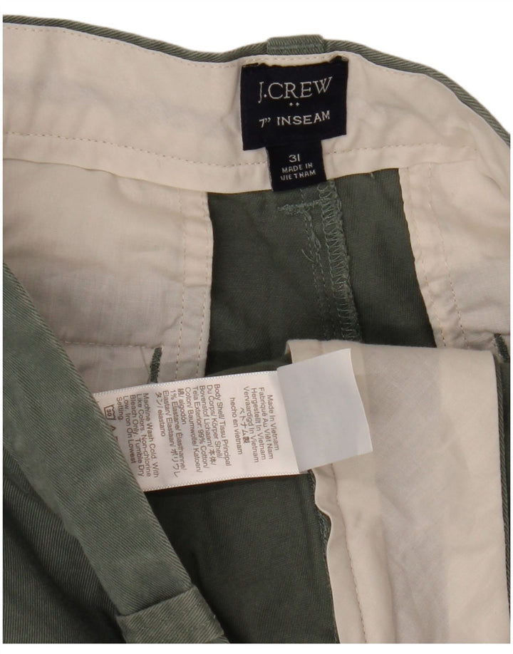 J. Crew Pantalones cortos chinos para hombre W31 Algodón caqui medio