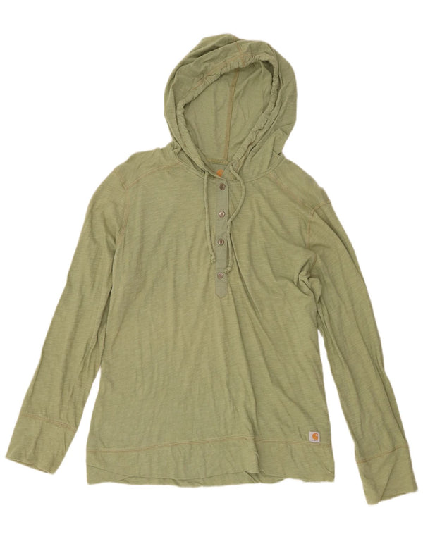 Carhartt Top con capucha para mujer manga larga US 16/18 XL Algodón verde