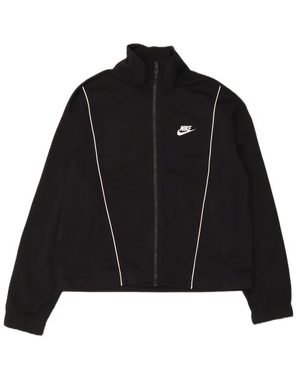 Nike - Chaqueta de chándal para mujer, talla 40, talla M, poliéster negro