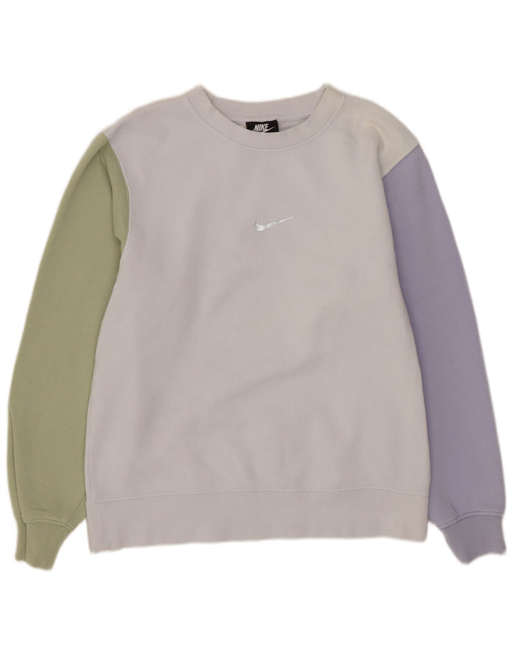 Nike - Sudadera extragrande para mujer, talla 6, XS, multicolor, color block