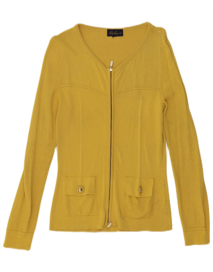 Luisa Spagnoli - Cárdigan para mujer, talla 40, color amarillo mediano