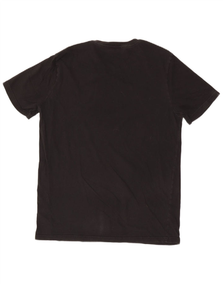 Benetton Camiseta Top Grande Negro Algodón Hombre