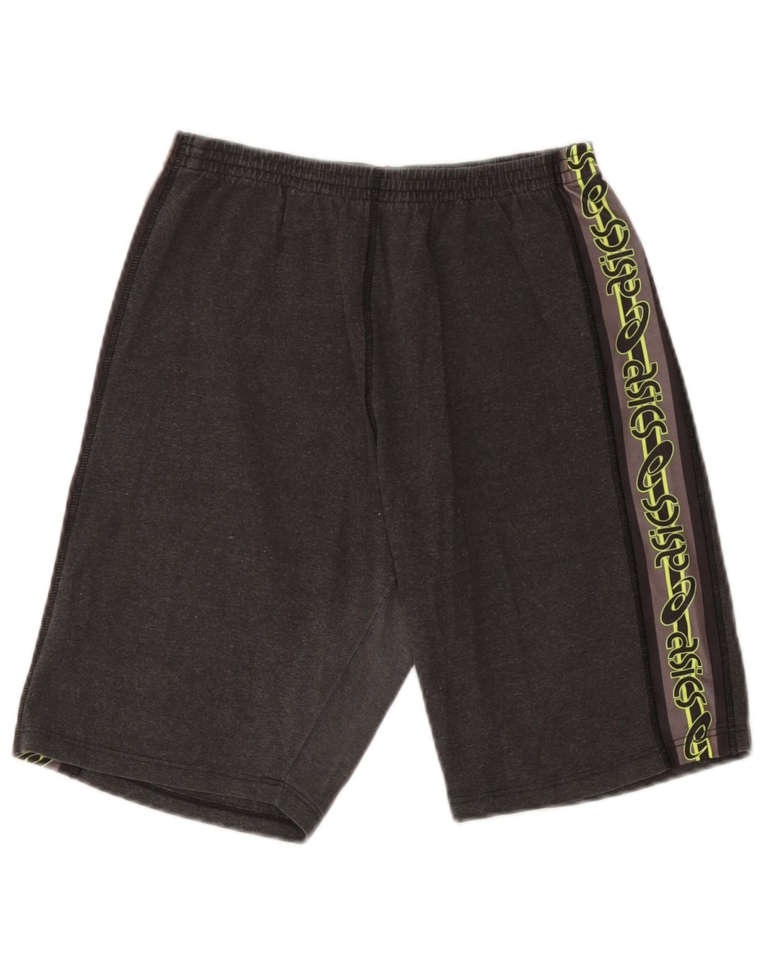 Asics Pantalones cortos deportivos gráficos para hombre XL Algodón gris