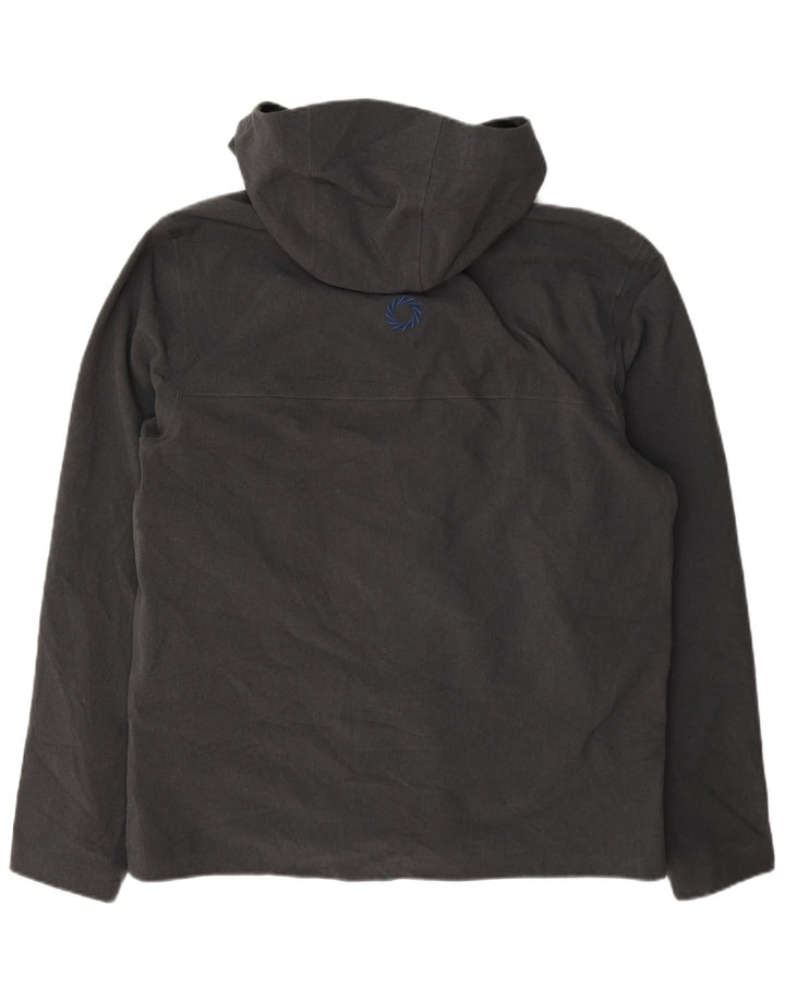 The North Face Chaqueta impermeable con capucha para hombre, talla 40, color gris grande