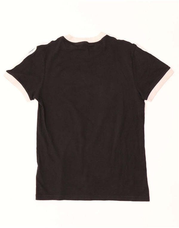Adidas Camiseta extragrande para mujer UK 4 XS Negro Colorblock Algodón