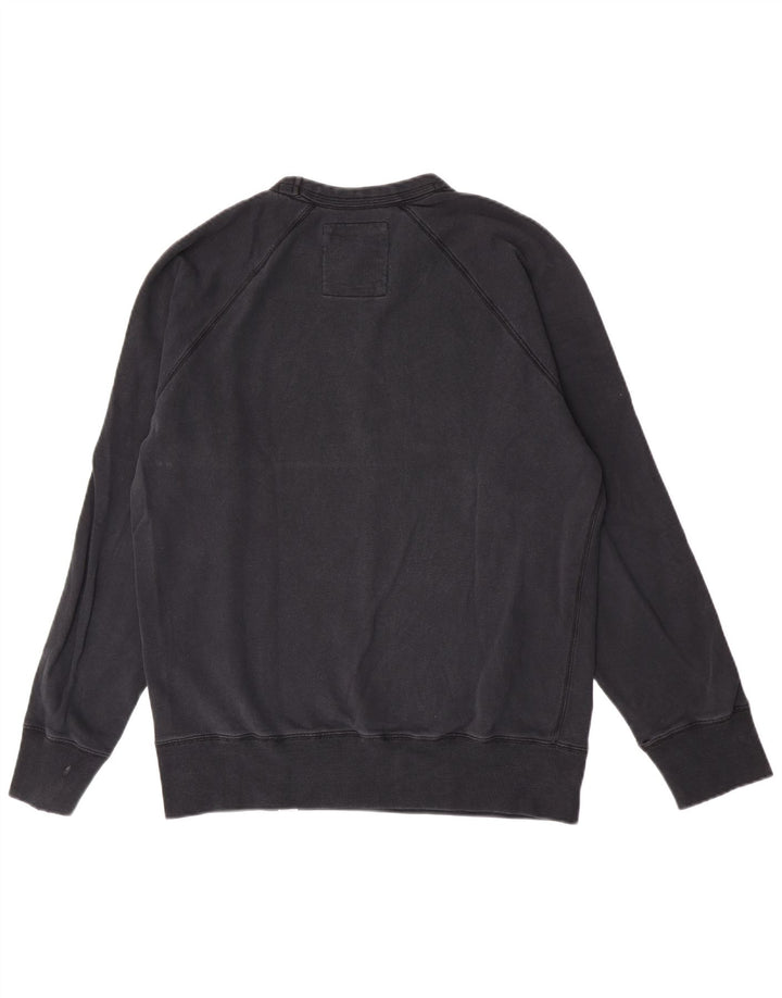 Franklin Marshall - Sudadera para hombre, talla grande, algodón negro