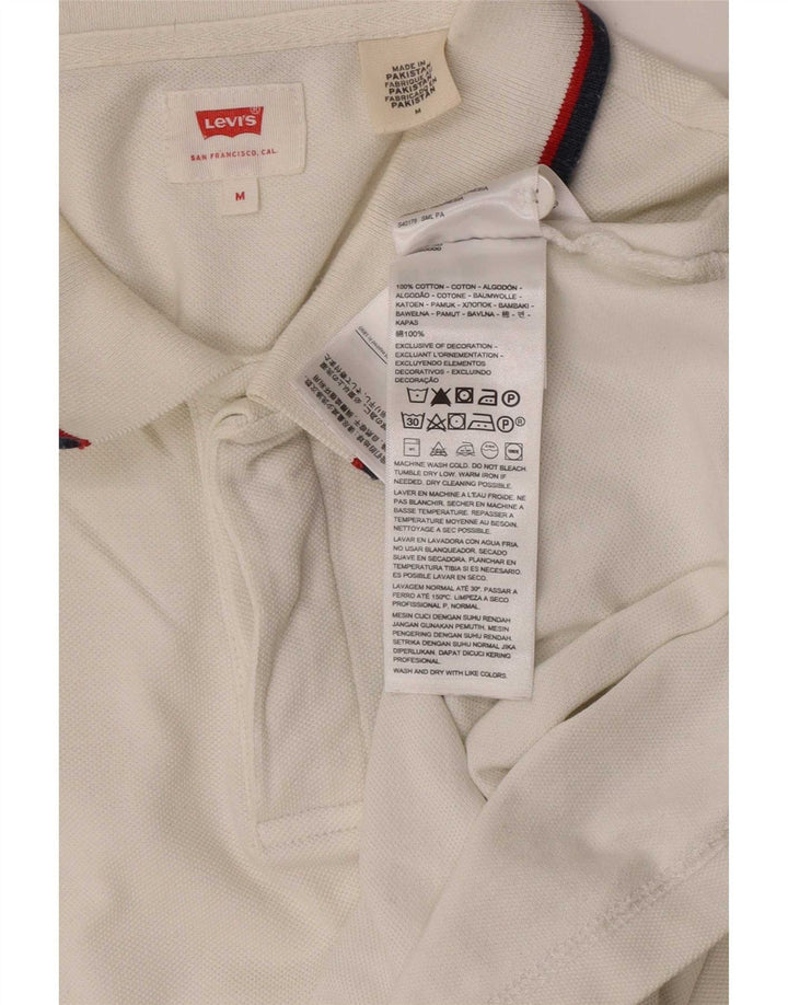 Levi's Polo Para Hombre De Algodón A Rayas Blanco Medio