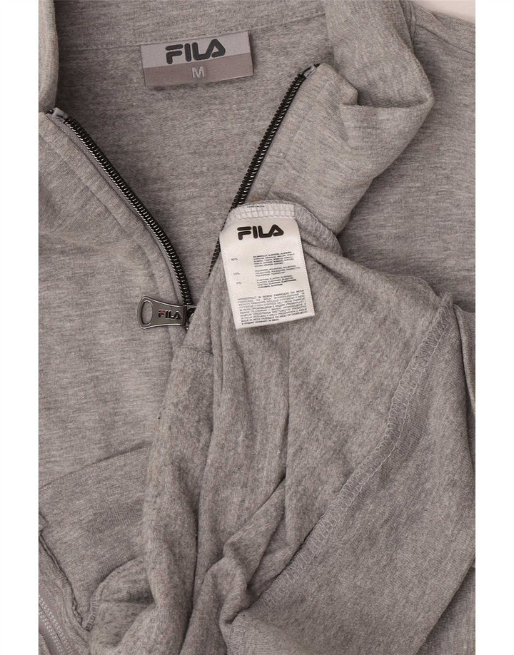 Fila Chaqueta superior de chándal con gráfico para mujer, UK 40, color gris medio