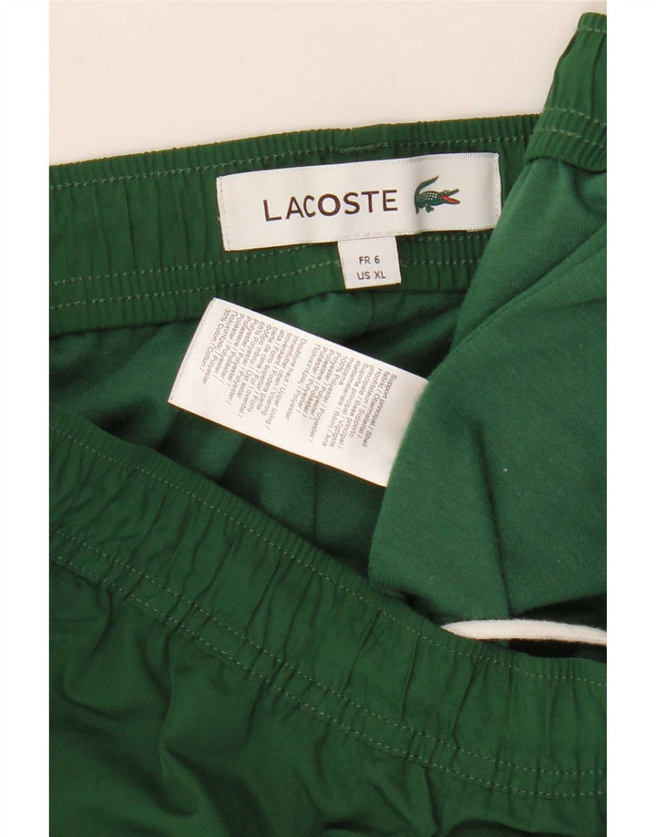 Pantalón Chándal Lacoste Hombre Joggers Talla 6 XL Poliéster Verde