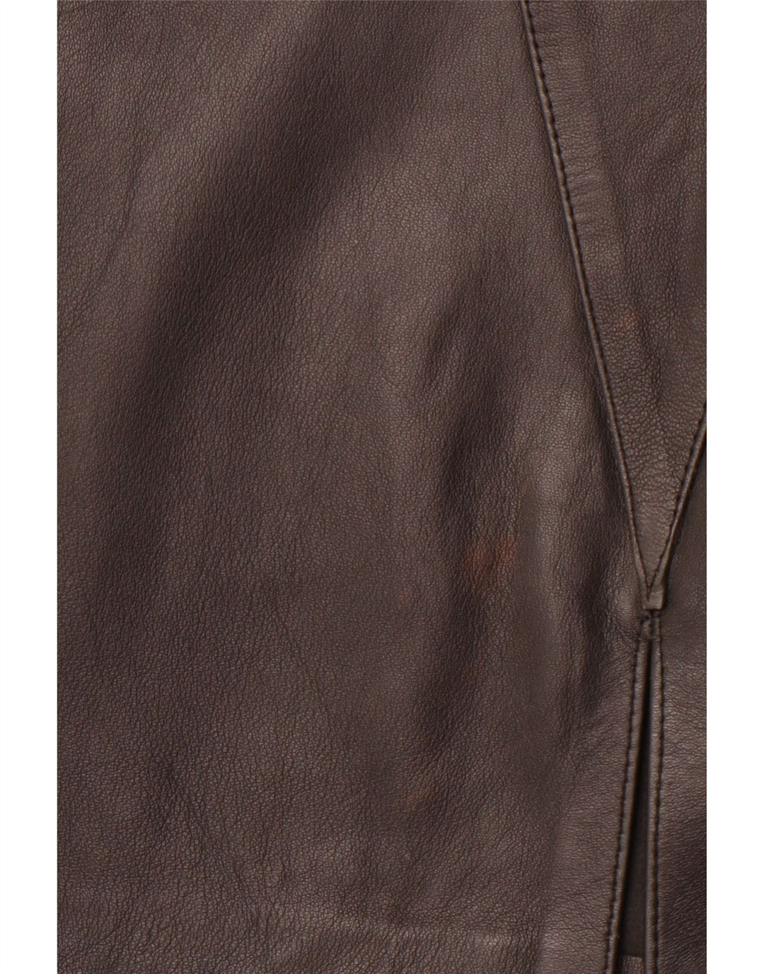 VINTAGE Falda de cuero para mujer W30 Cuero geométrico negro medio