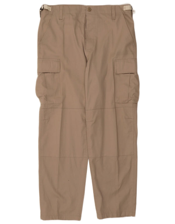 Pantalones cargo rectos vintage para hombre W36 L29 Beige