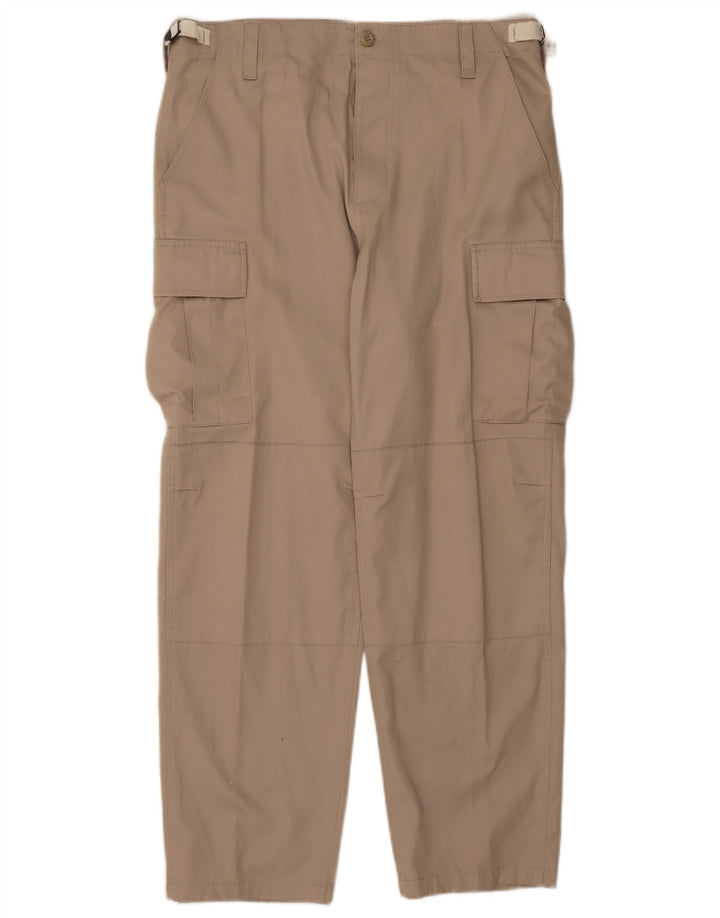 Pantalones cargo rectos vintage para hombre W36 L29 Beige