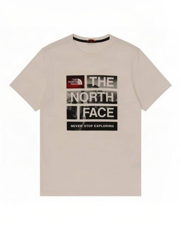 The North Face Camiseta gráfica para hombre Top Medium White Cotton