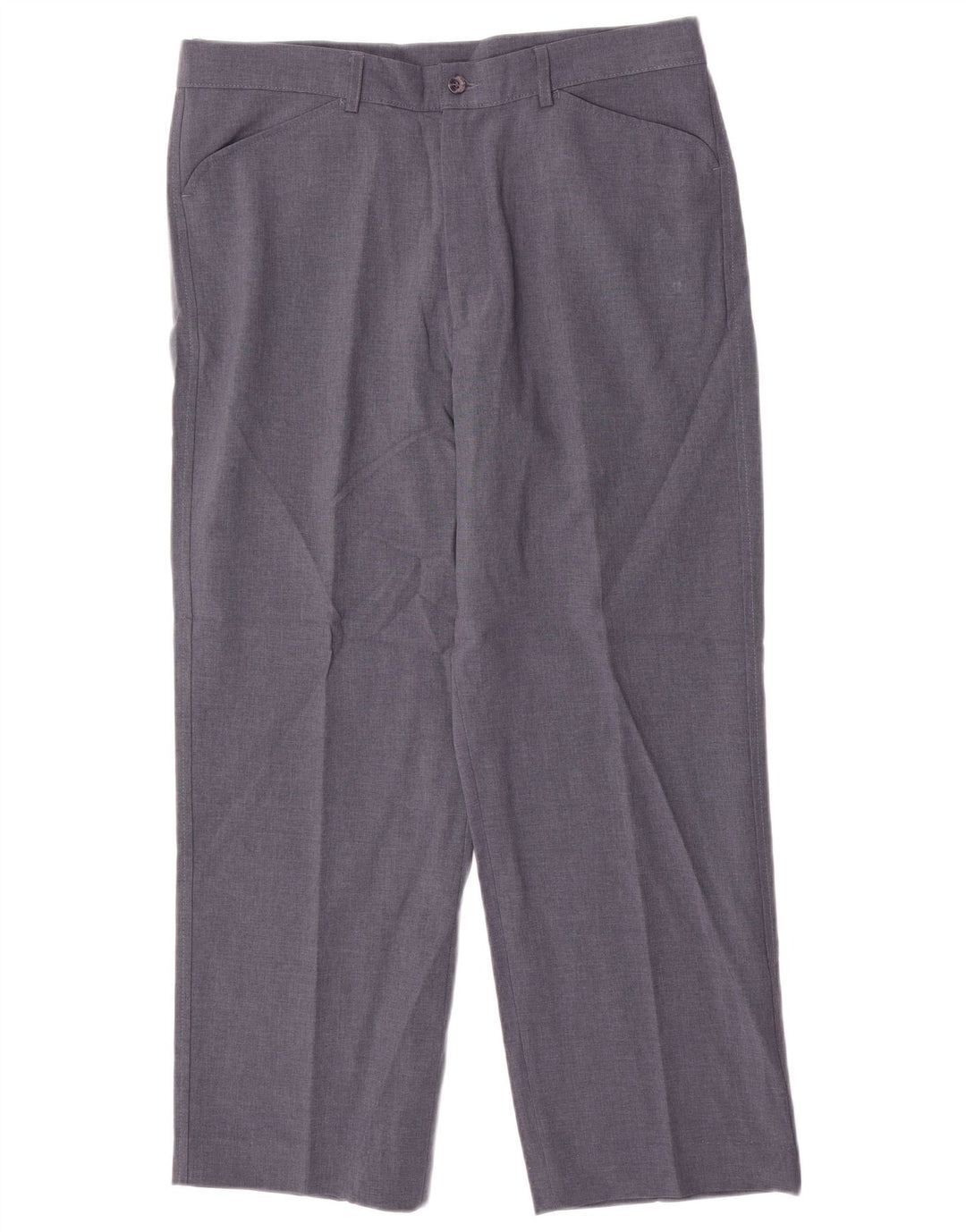 Farah Hombre Pantalones Casuales Rectos W36 L29 Poliéster Azul