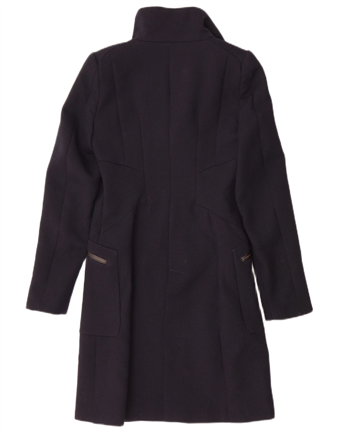 Zara Mujer Abrigo UK 6 XS Azul Marino