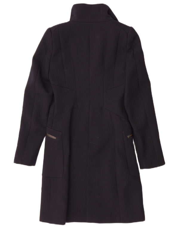 Zara Mujer Abrigo UK 6 XS Azul Marino