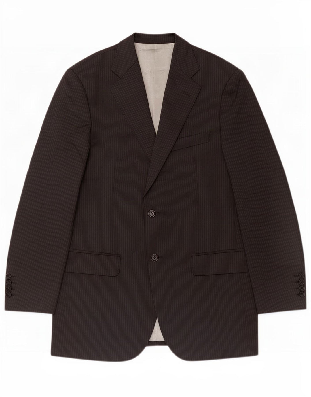 Marks & Spencer Chaqueta tipo blazer de 2 botones para hombre UK 38 Medium Black Pinstripe