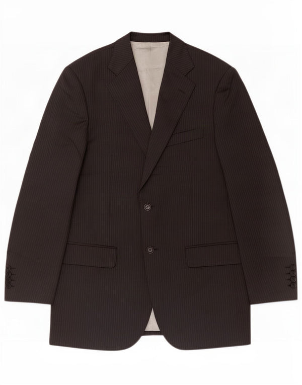 Marks & Spencer Chaqueta tipo blazer de 2 botones para hombre UK 38 Medium Black Pinstripe