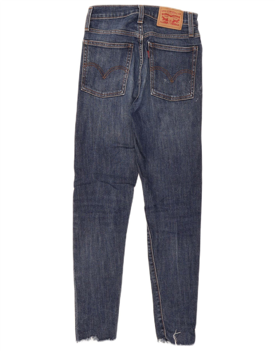 LEVI'S Vaqueros pitillo Wedgie para mujer W24 L27 Algodón azul