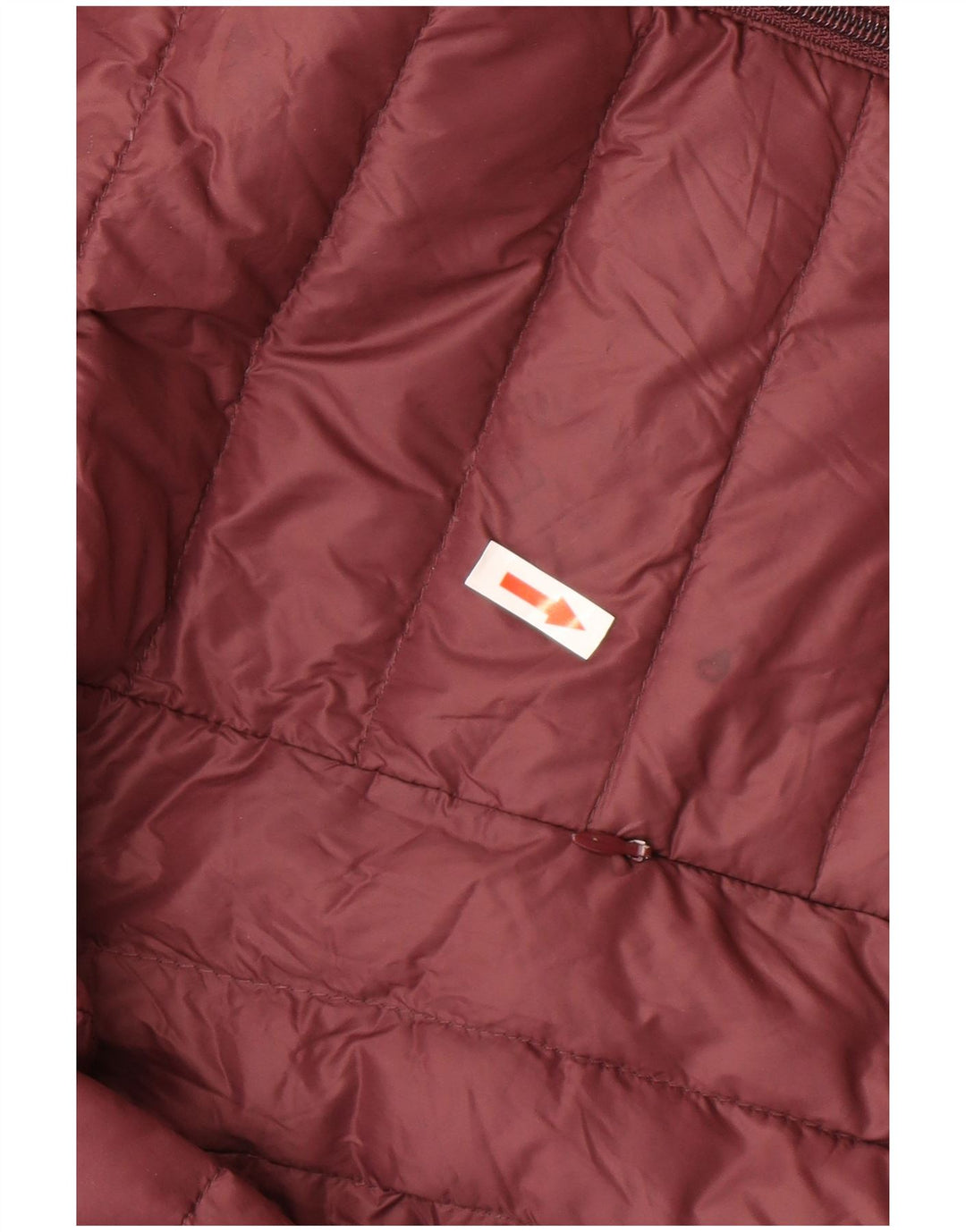 Schott Chaqueta acolchada con capucha para hombre UK 40 Large Nylon burdeos