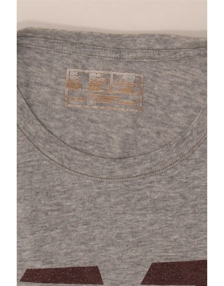 New Balance Hombre Camiseta Gráfica Top Pequeño Gris