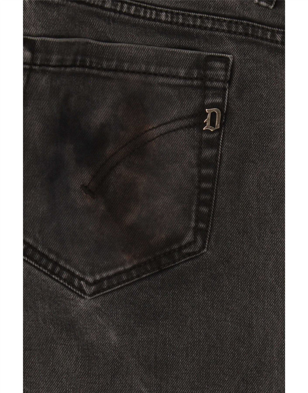 Dondup Hombre George Slim Jeans W36 L29 Algodón Gris