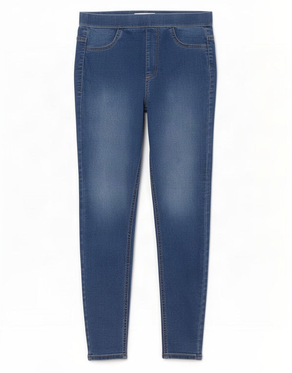 Marks & Spencer Jeans Jegging para Mujer UK 10 Small W28 L28 Algodón Azul