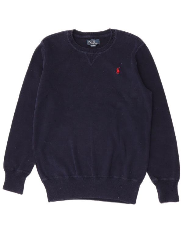 Polo Ralph Lauren Sudadera para niño Jumper 14-15 años Grande Azul Marino Algodón