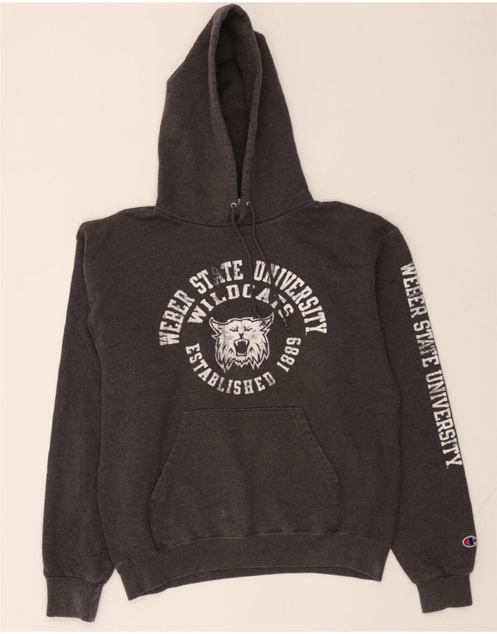 CHAMPION Mens Weber State University Wildcats Hoodie Jumper Medium Grey Vintage Champion and Second-Hand Champion from Messina Hembry 