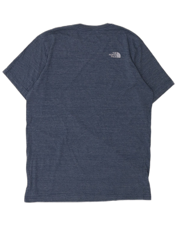 The North Face Camiseta ajustada con gráfico para hombre, talla grande, moteada en azul