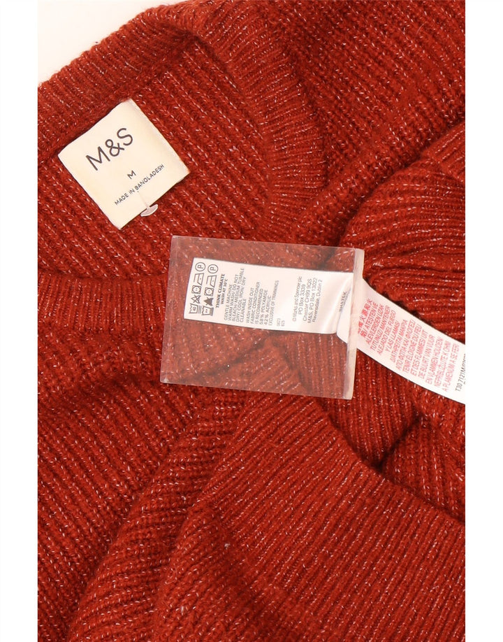 Marks & Spencer Jersey De Cuello Redondo Para Hombre Marrón Medio Moteado