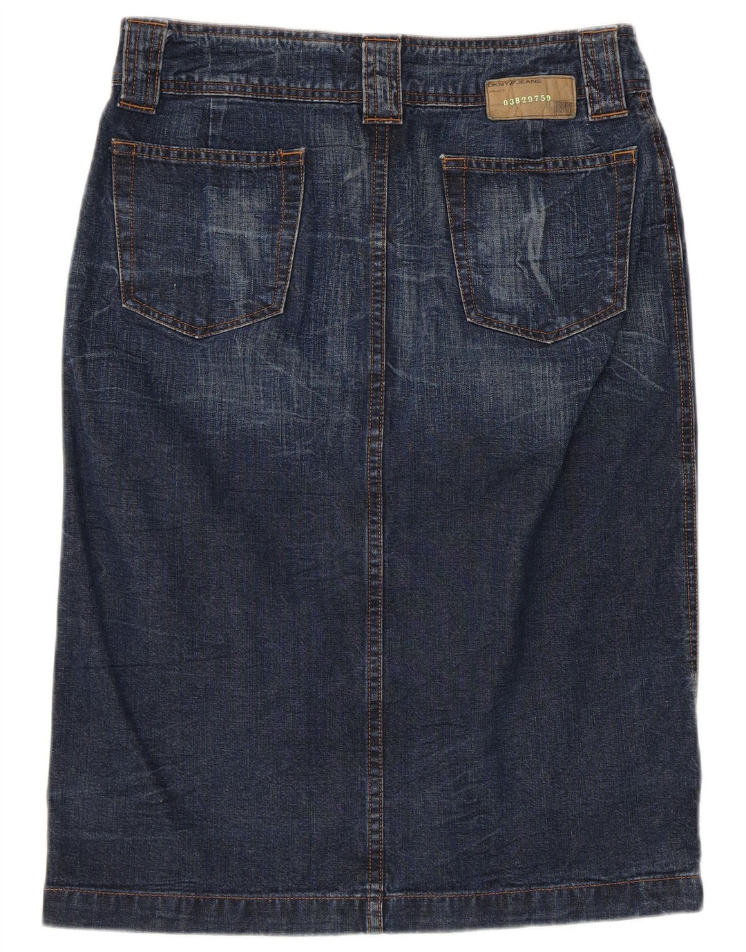 Falda Vaquera Dkny Mujer W28 Azul Medio Algodón