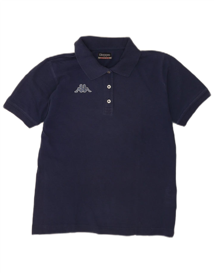 Kappa Polo para mujer UK 12 Medium Azul marino Algodón