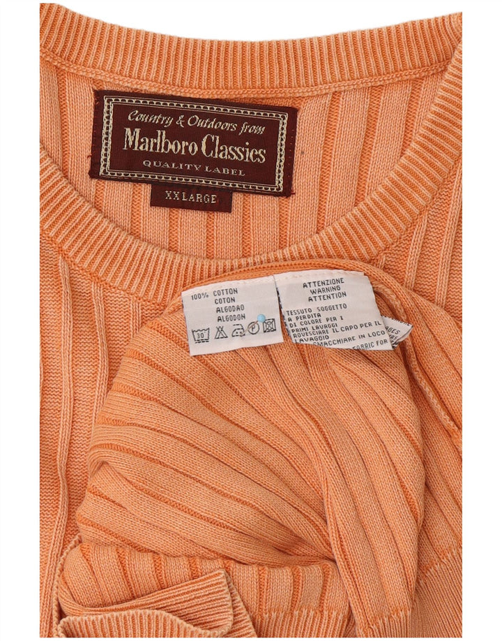 MARLBORO CLASSICS Camiseta sin mangas para hombre 2XL Algodón naranja