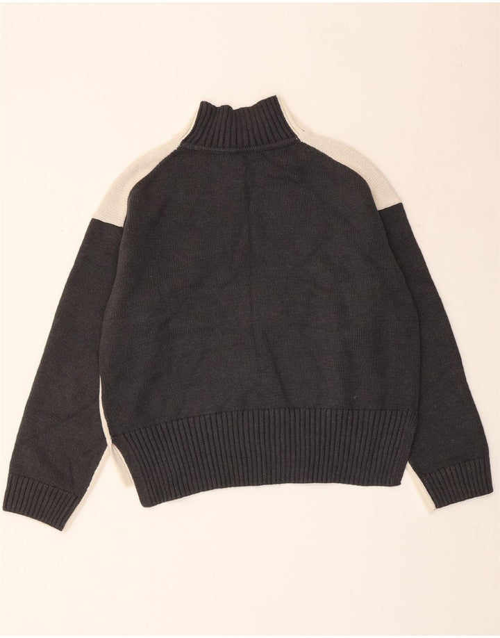 MARKS & SPENCER Suéter tipo jersey con cuello alto para mujer Reino Unido 40 Mediano Blanco