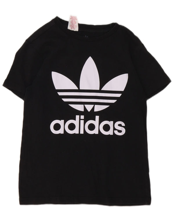 Adidas Camiseta gráfica para niños 11-12 años Negro Algodón