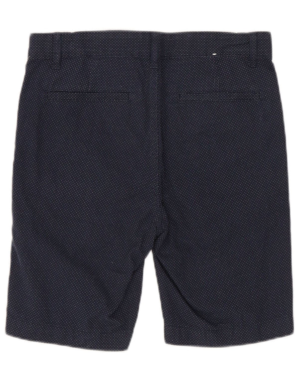 Benetton Pantalones cortos chinos para niños 7-8 años Mediano W24 Algodón con lunares azul marino