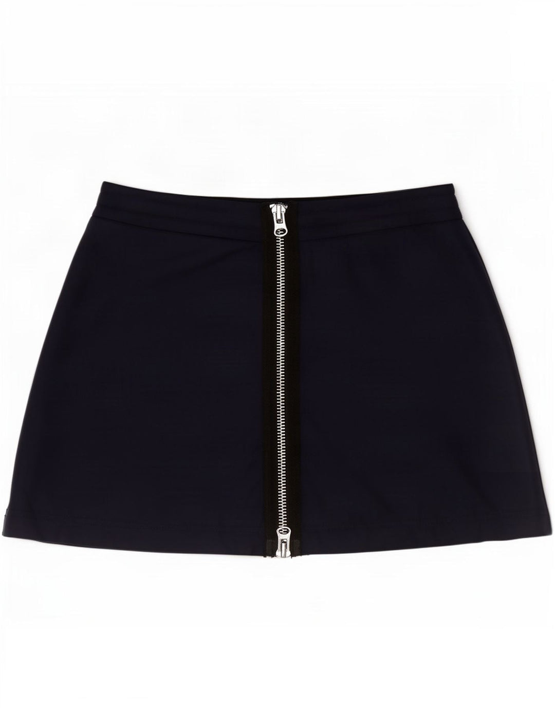 Zara Mujer Mini Falda Mediana W28 Poliamida Azul Marino
