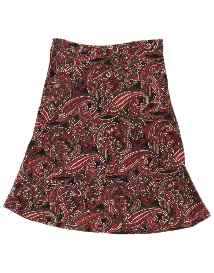 Vintage mujer A-Line falda W25 pequeño multicolor Paisley